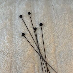 Mourning hat pins set of 5